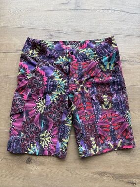 Shredly Active Multicolor Floral Athletic Shorts